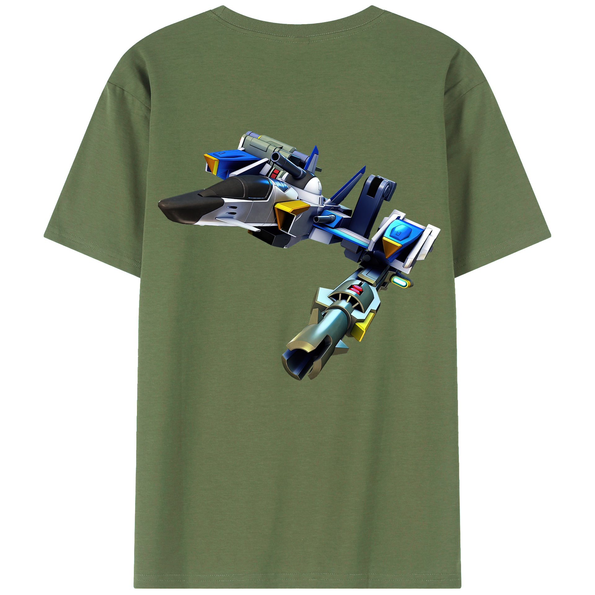 （画像用） 機動戦士ガンダム Mobile Suit Gundam 綿100％ メンズ半袖Tシャツ（バックプリント） 通気性